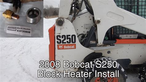 installblock heater on skid steer|Instant heat! Intalling A Block Heater In A BOBCAT Skid Steer.